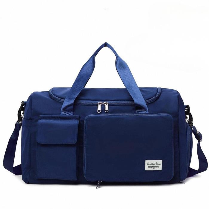 Fashionable Large Capacity Travel & Gym Bag Blue