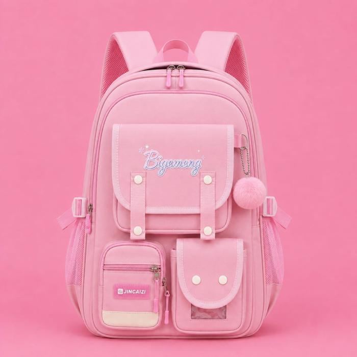 Lunara Premium Casual Backpack(Pink)
