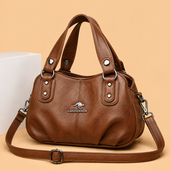 Multi compartment handsbags